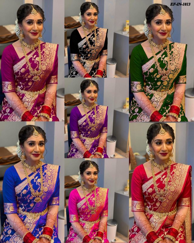 Exclusive Banarasi Soft Lichi Silk With Jacquard Work Sarees