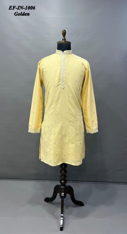 Luxury Matka Silk With Embroidery And Silver Zari Work Kurta With Pajama