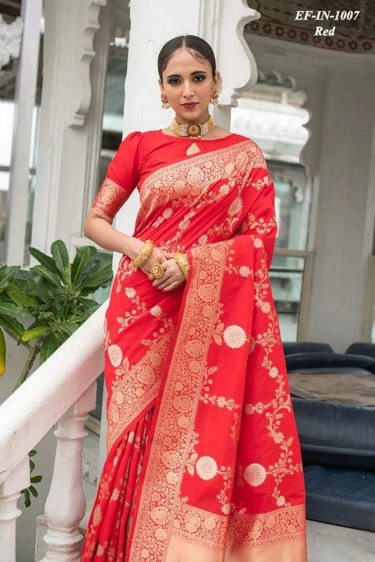 Exclusive Soft lichi Silk With Jacquard Work Sarees