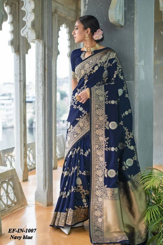 Exclusive Soft lichi Silk With Jacquard Work Sarees