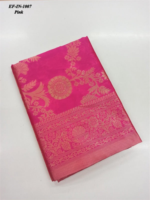 Exclusive Soft lichi Silk With Jacquard Work Sarees