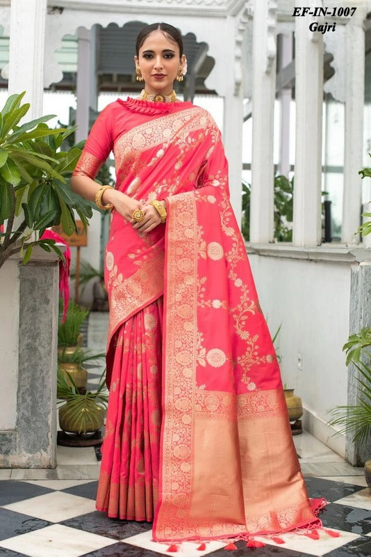 Exclusive Soft lichi Silk With Jacquard Work Sarees