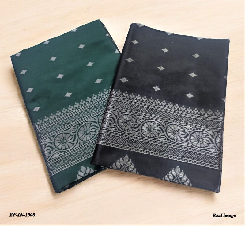 Beautiful Banarasi Lichi Silk With Jacquard Work Sarees