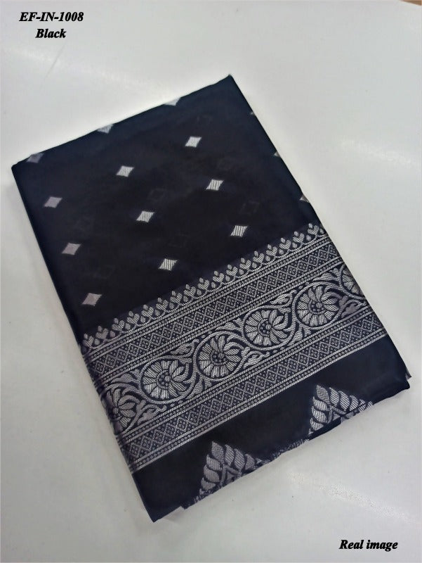 Beautiful Banarasi Lichi Silk With Jacquard Work Sarees