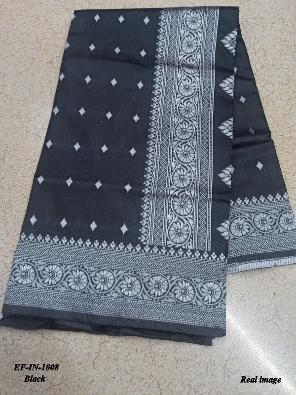 Beautiful Banarasi Lichi Silk With Jacquard Work Sarees