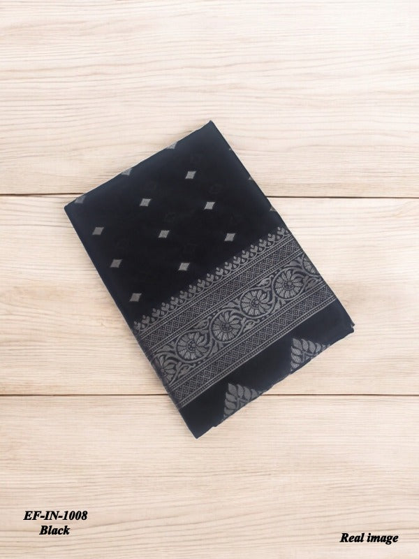 Beautiful Banarasi Lichi Silk With Jacquard Work Sarees