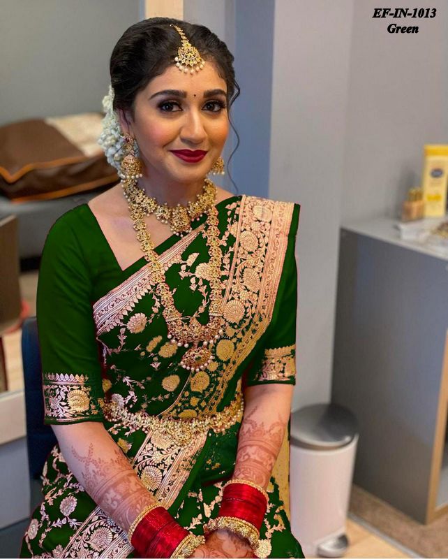 Exclusive Banarasi Soft Lichi Silk With Jacquard Work Sarees