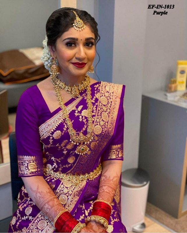 Exclusive Banarasi Soft Lichi Silk With Jacquard Work Sarees