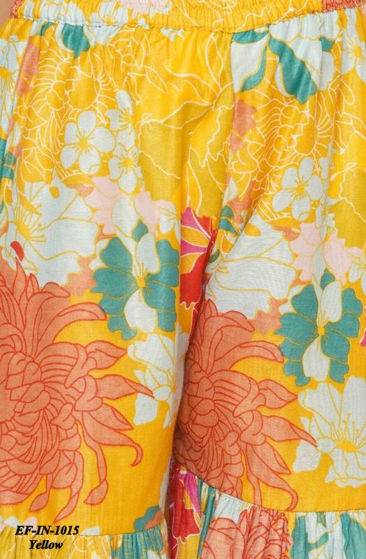 Latest Chanderi Silk Printed Top Palazzo With Dupatta Kids Wear