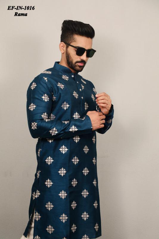 Exclusive Soft Parbon Silk Sequence Work Mens Wear