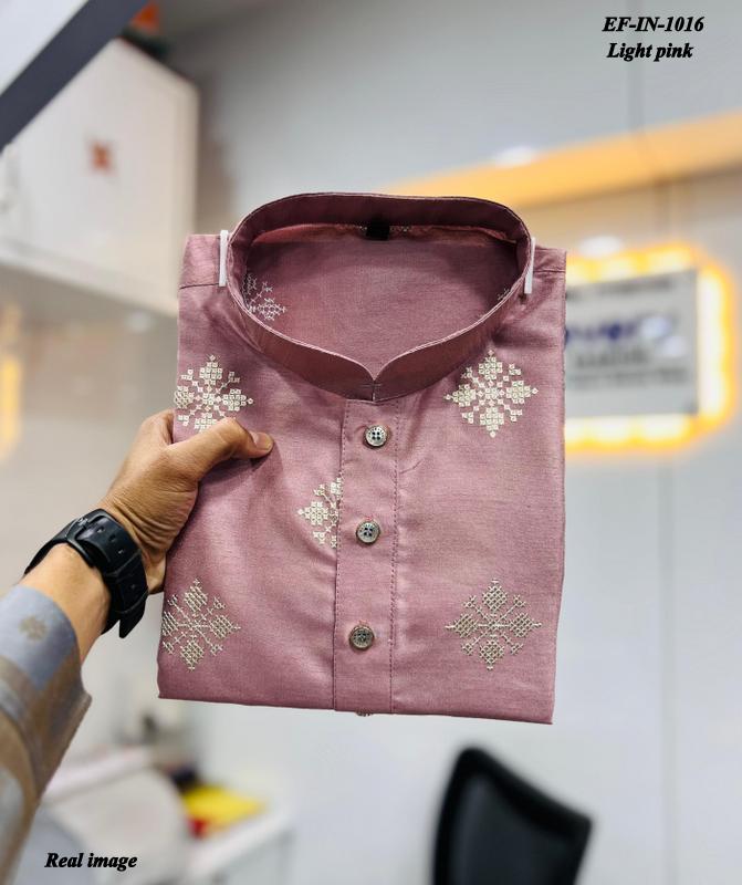 Exclusive Soft Parbon Silk Sequence Work Mens Wear