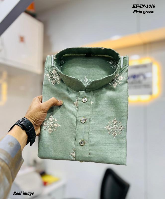 Exclusive Soft Parbon Silk Sequence Work Mens Wear