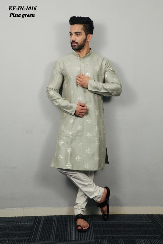 Exclusive Soft Parbon Silk Sequence Work Mens Wear