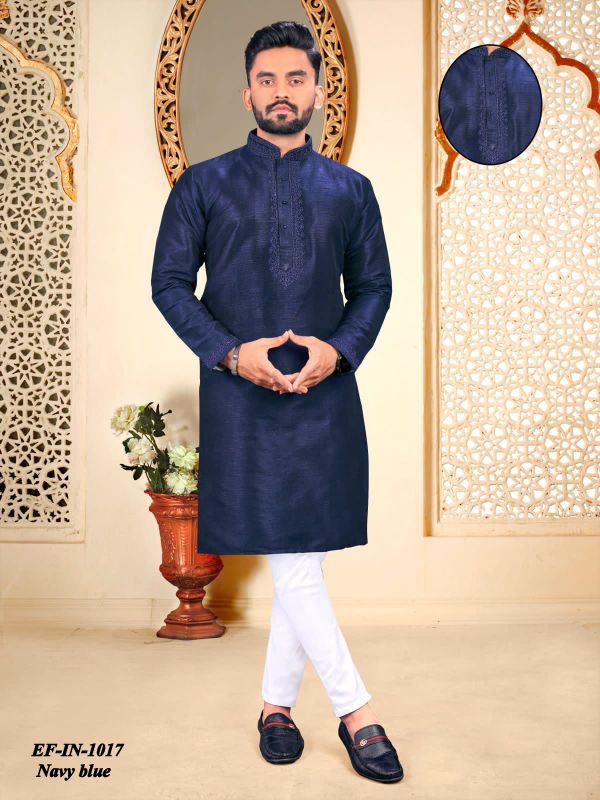 Luxury Cotton With Embroidery Work Kurta Pajama