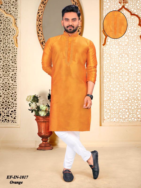 Luxury Cotton With Embroidery Work Kurta Pajama