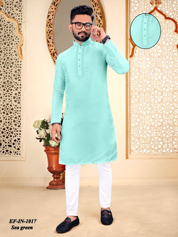 Luxury Cotton With Embroidery Work Kurta Pajama