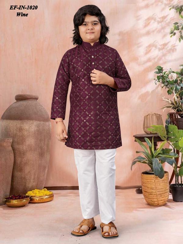 Heavy Soft Silk With Embroidery And Sequence Work Kids Wear