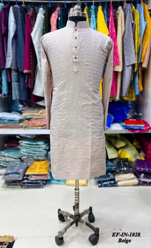 Luxury Soft Jacquard With Self Buti Mens Wear Kurta