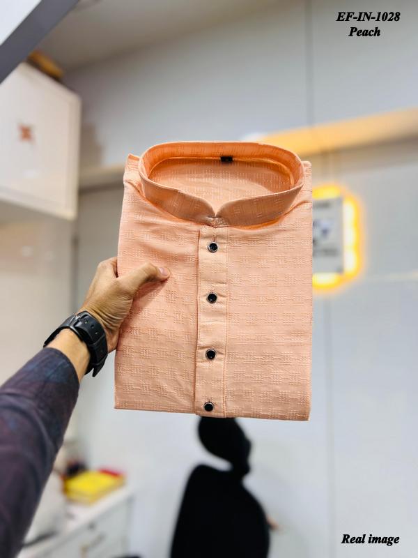 Luxury Soft Jacquard With Self Buti Mens Wear Kurta