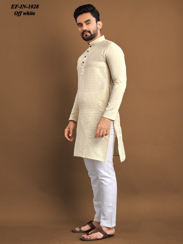 Luxury Soft Jacquard With Self Buti Mens Wear Kurta