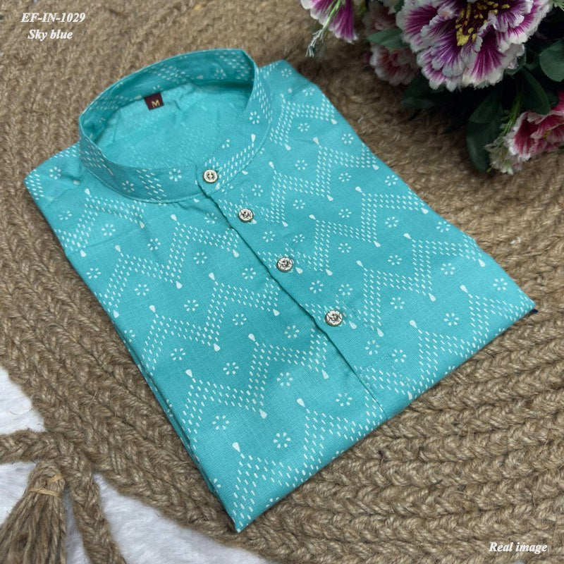 Magic Cotton With Foil Printed Shirt