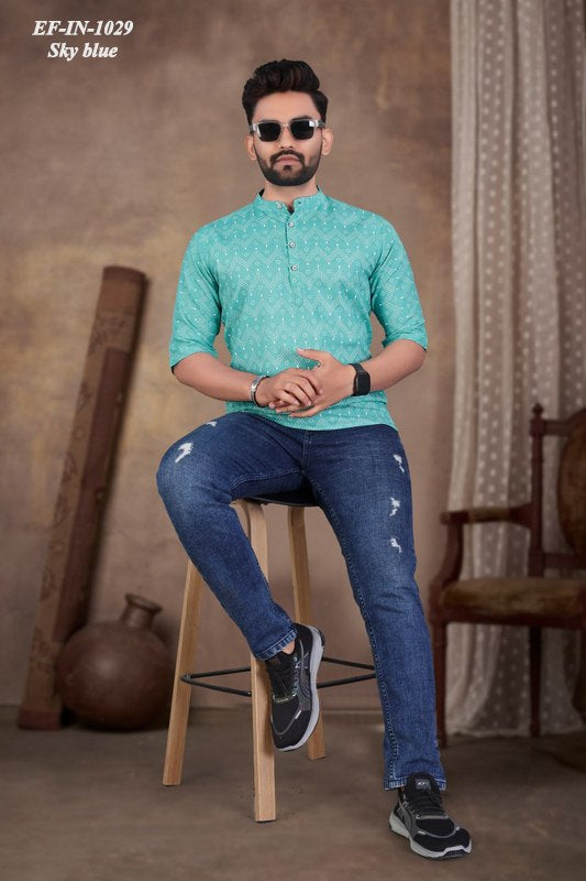 Magic Cotton With Foil Printed Shirt