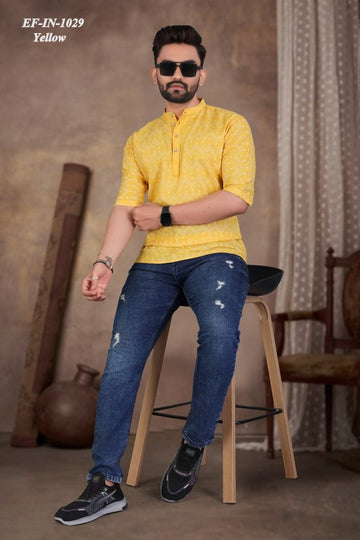 Magic Cotton With Foil Printed Shirt