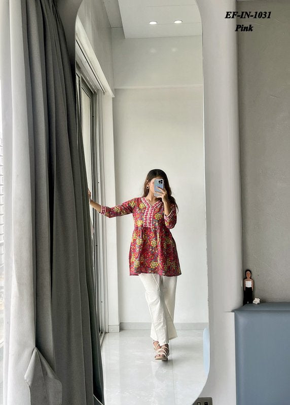 Exclusive Designer Premium Cotton Printed Top