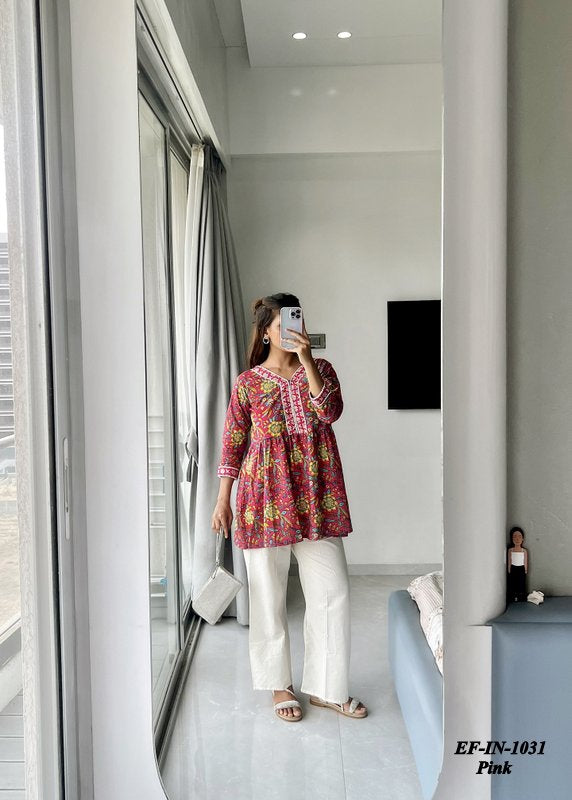 Exclusive Designer Premium Cotton Printed Top