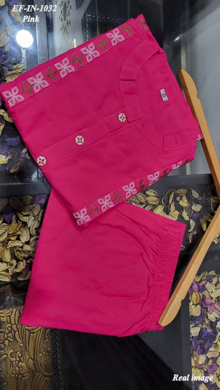 Latest Heavy Rayon With 2 Pocket Kurti With Pant Co-ord Set