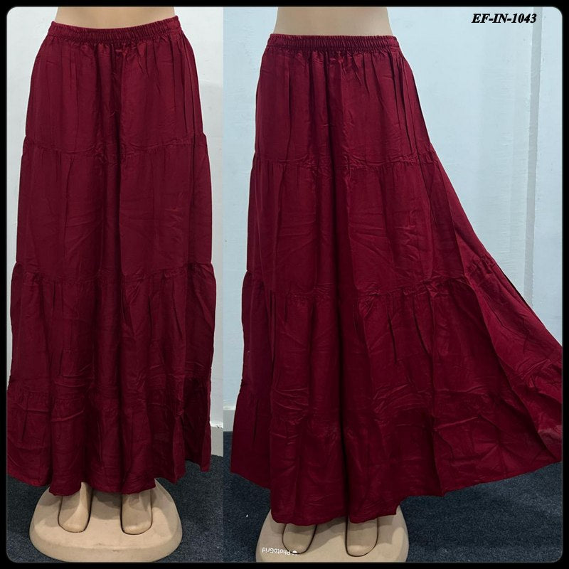 Beautiful Rayon Full Flair Comfortable Skirt