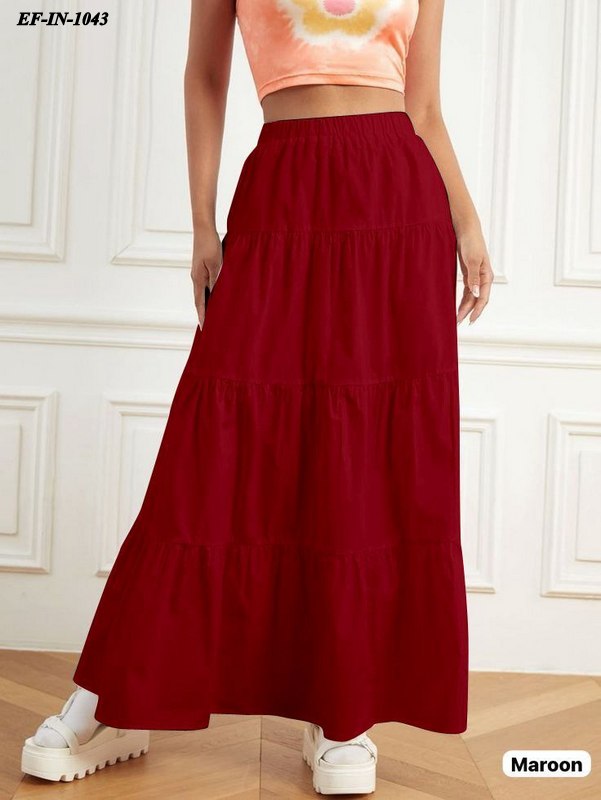 Beautiful Rayon Full Flair Comfortable Skirt