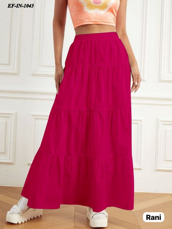 Beautiful Rayon Full Flair Comfortable Skirt