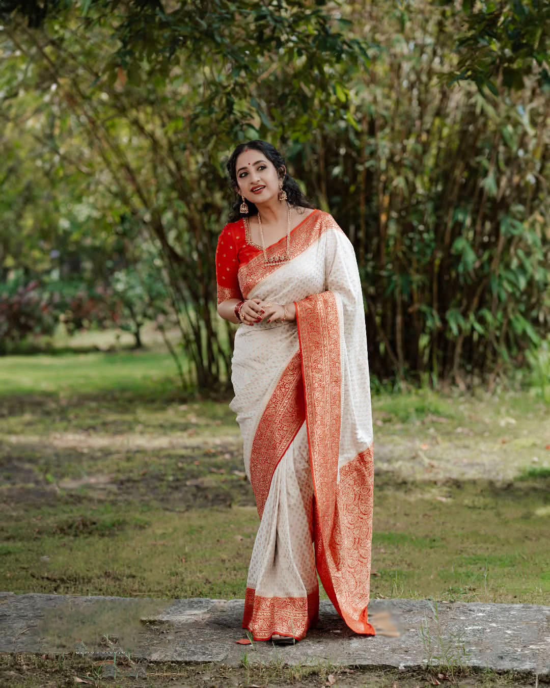 Designer Soft Lichi Silk With Jacquard Work Sarees