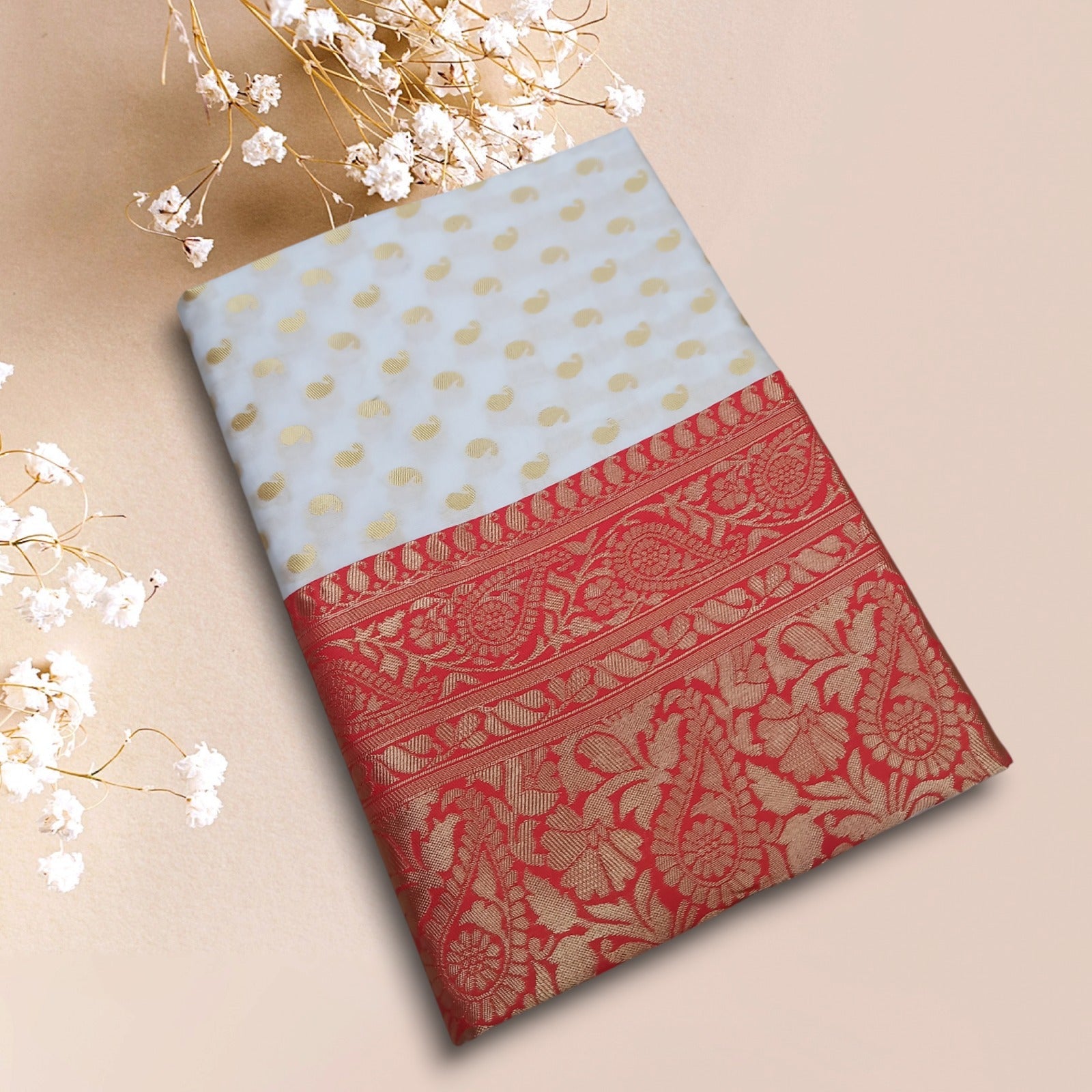 Designer Soft Lichi Silk With Jacquard Work Sarees