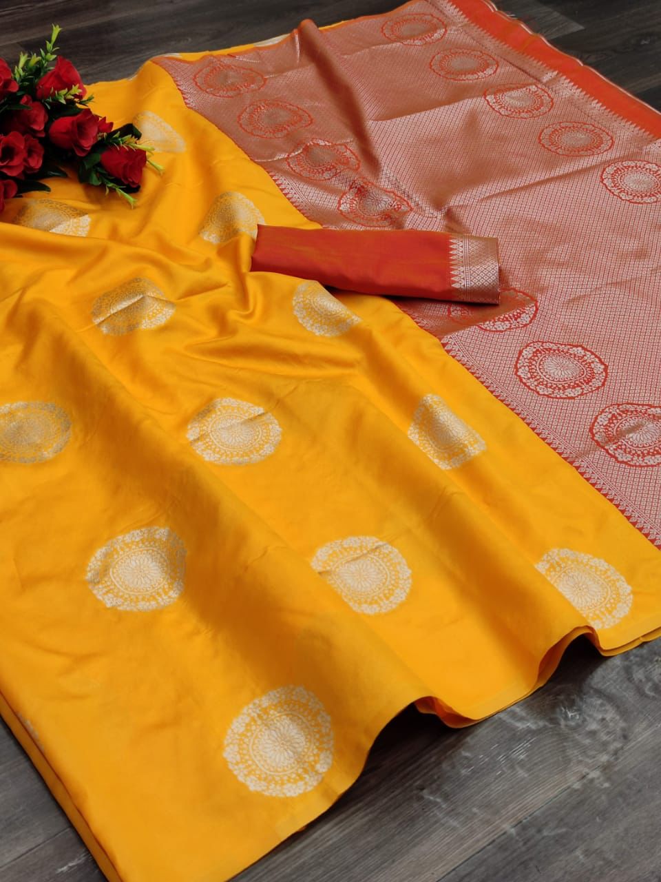 Exclusive Soft Lichi Silk With Jacquard Work Sarees