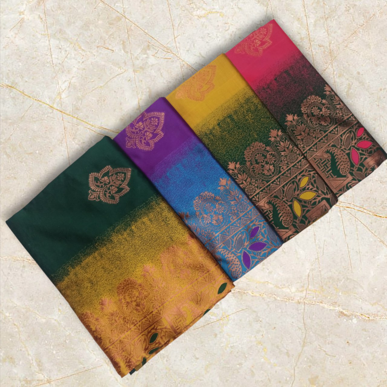 Tranding Soft Lichi Silk With Jacquard Work Sarees