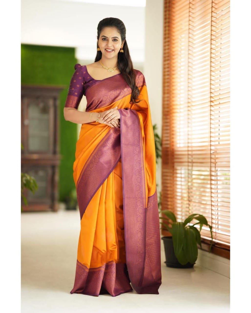 Exclusive Soft Lichi Silk With Jacquard Work Sarees