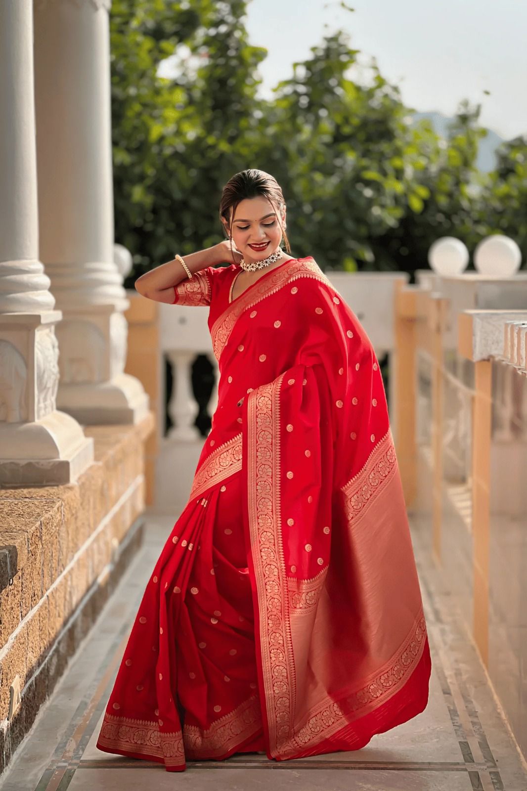 Exclusive Soft Lichi Silk Jacquard Work Sarees