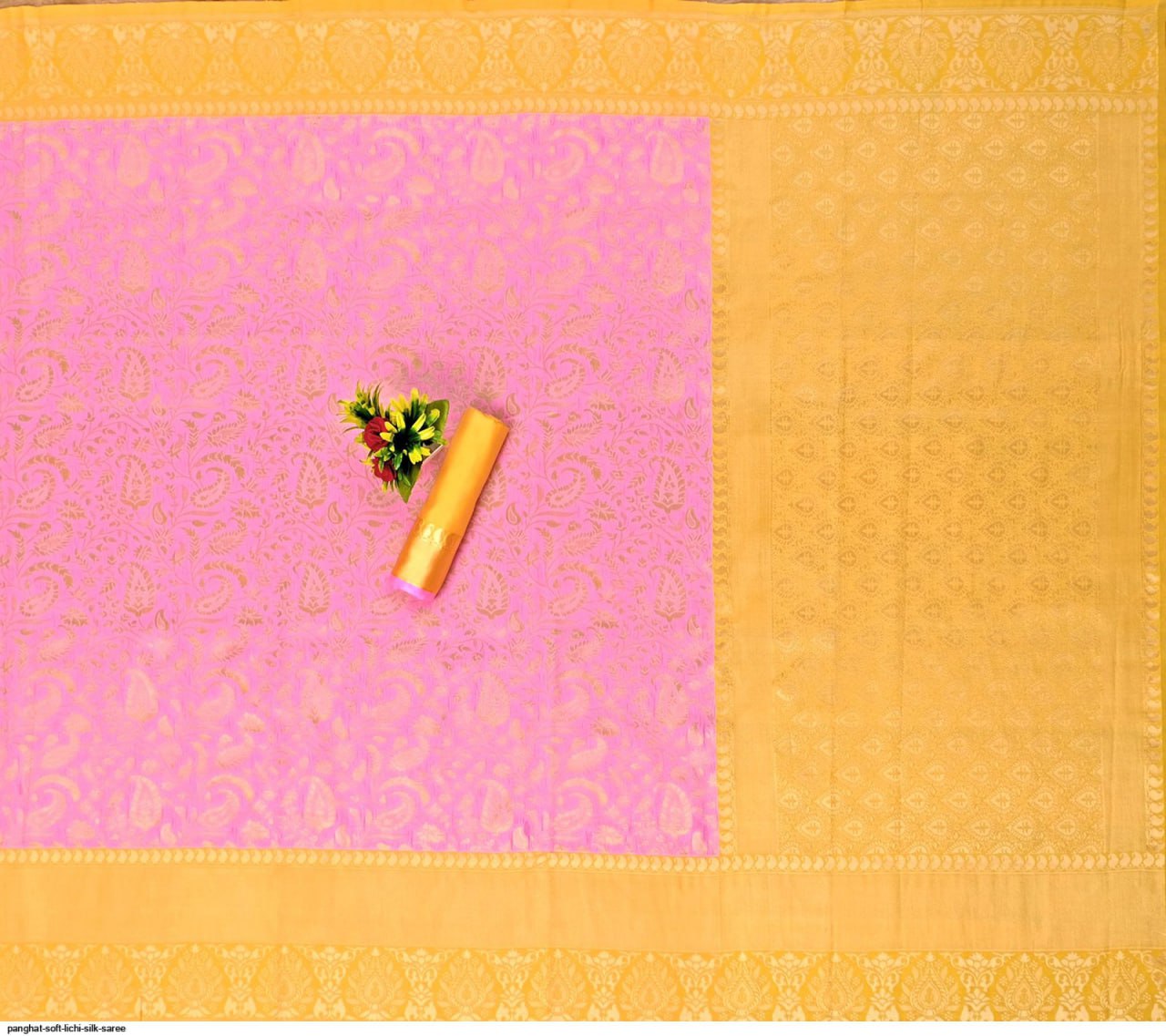 Beautiful Soft Lichi Silk Jacquard Work Sarees