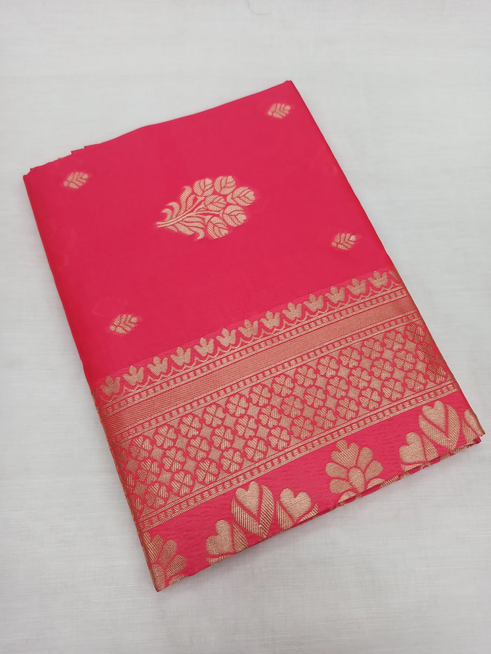 Partywear Soft Lichi Silk Jacquard Work Sarees