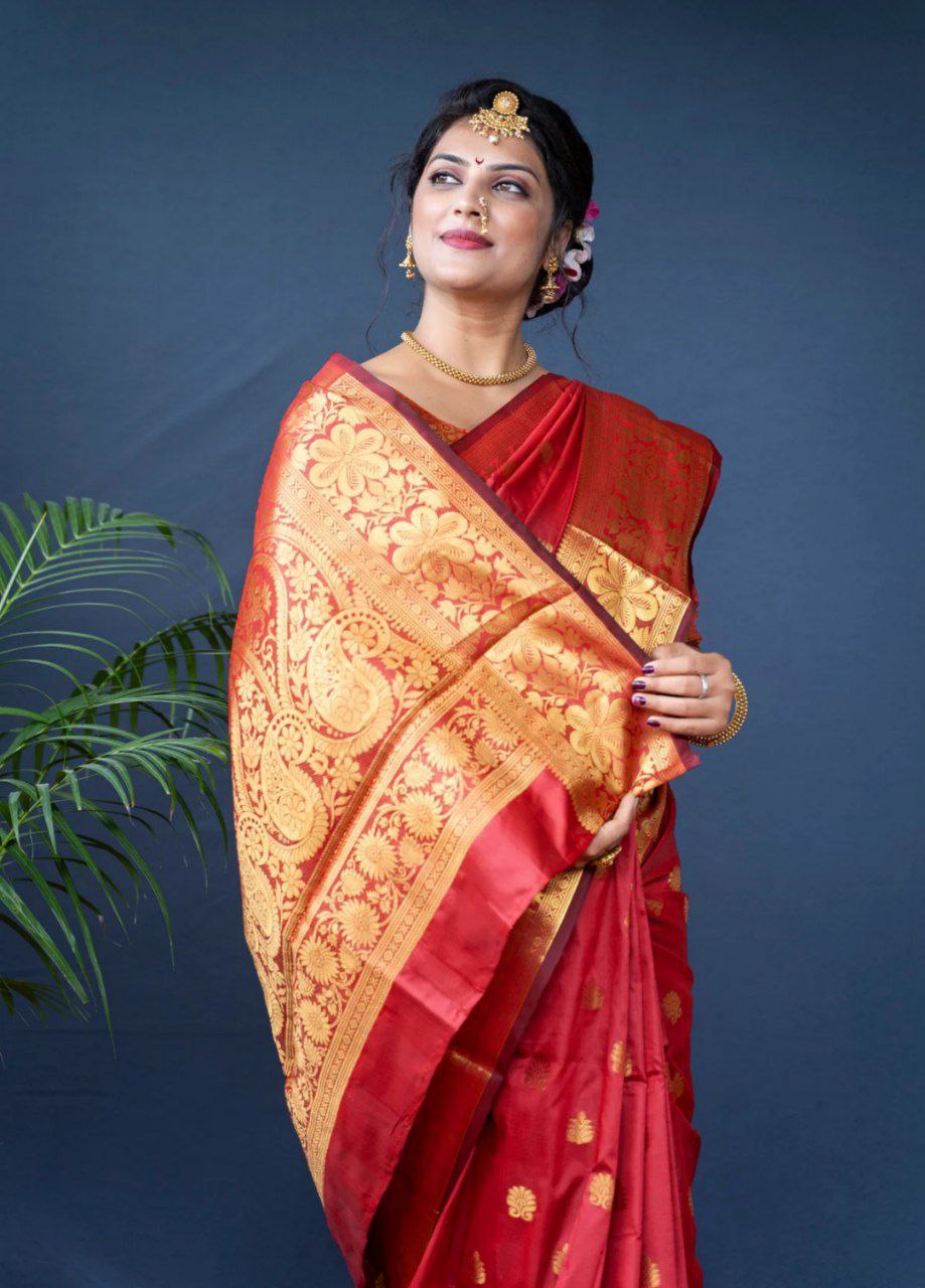 Designer Soft Lichi Silk Jacquard Work Sarees