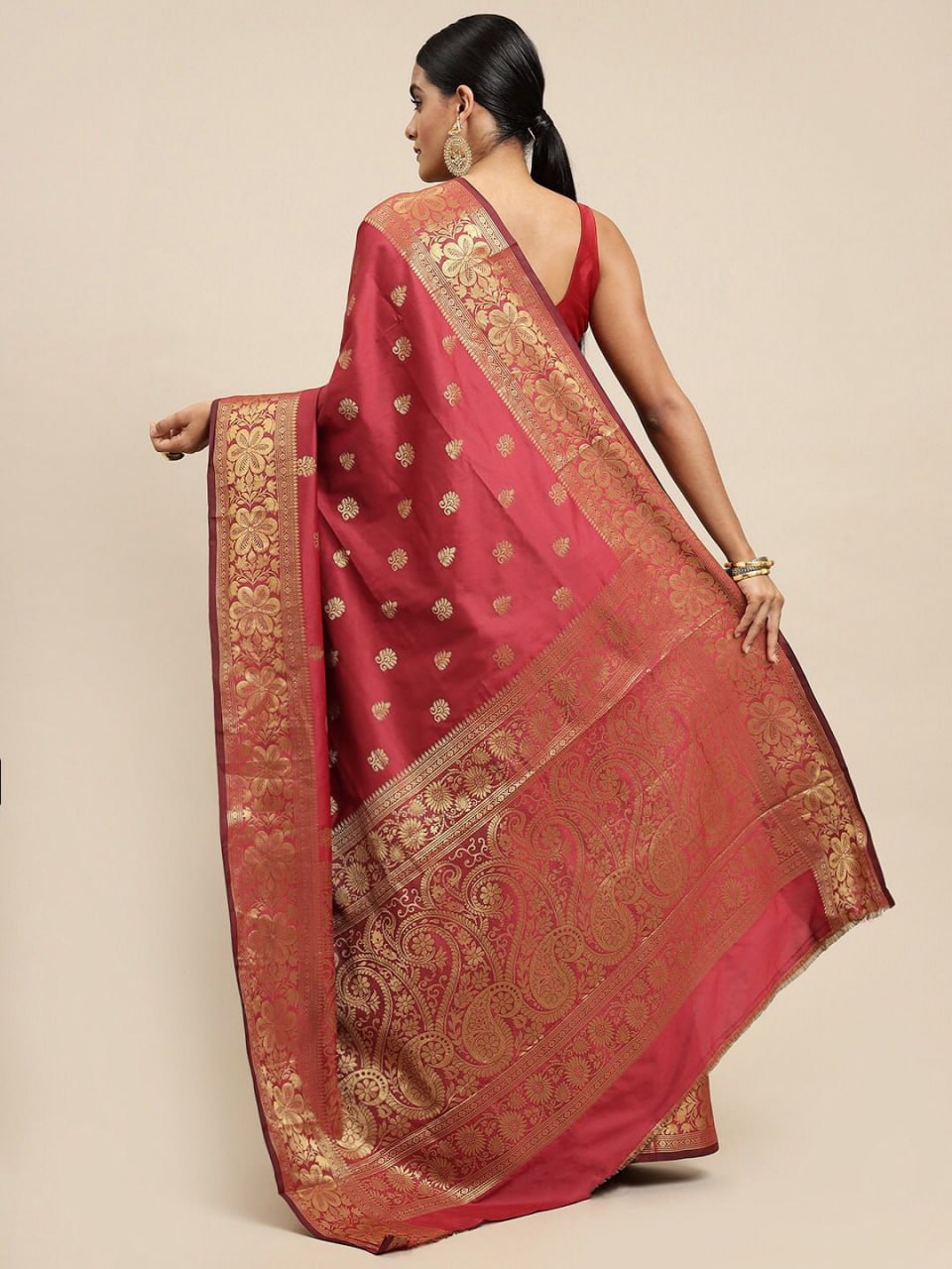 Designer Soft Lichi Silk Jacquard Work Sarees