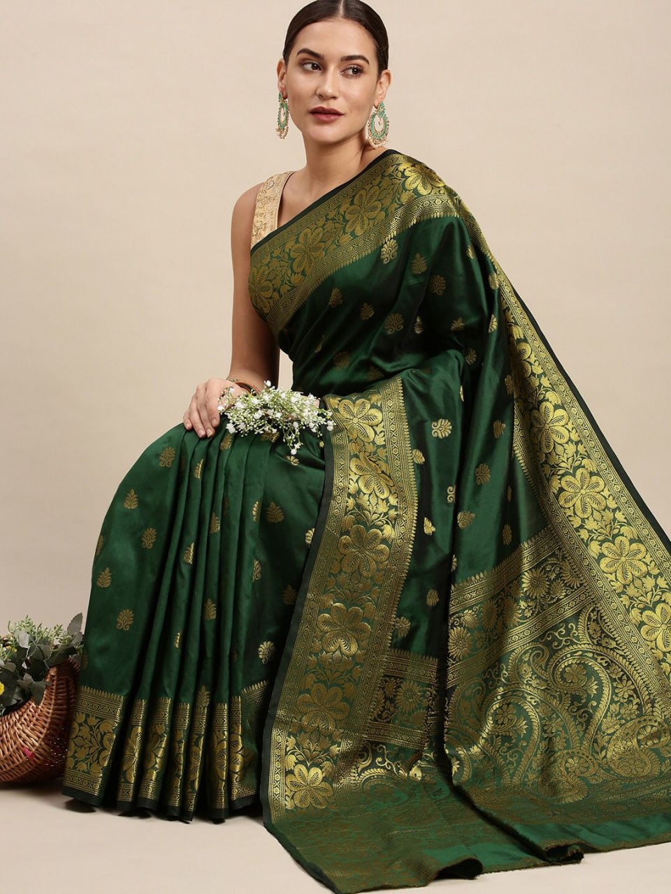 Designer Soft Lichi Silk Jacquard Work Sarees