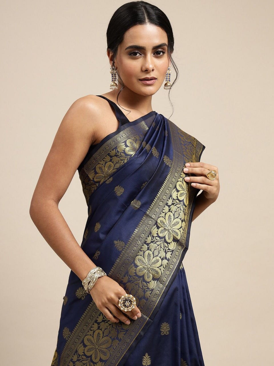 Designer Soft Lichi Silk Jacquard Work Sarees
