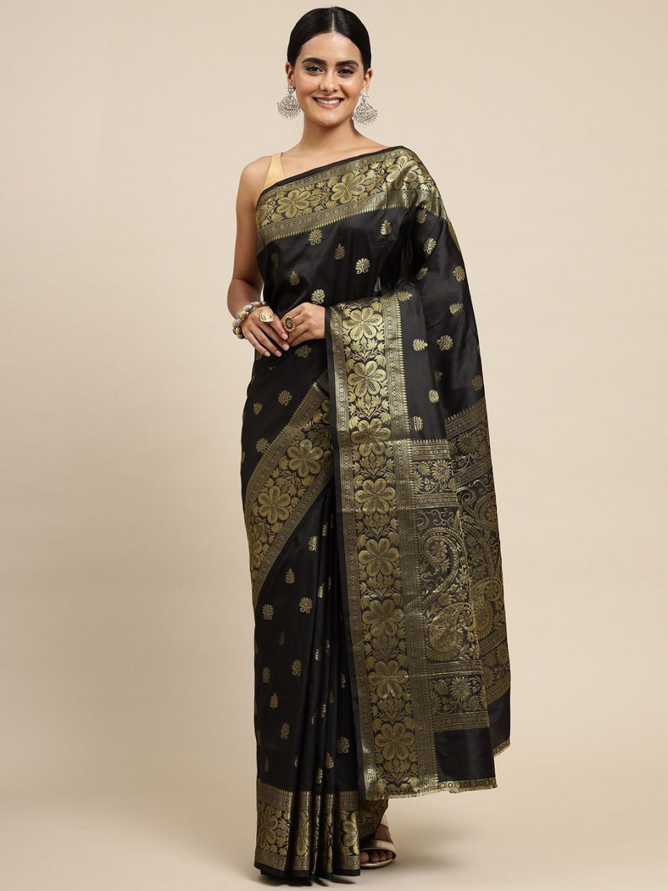 Designer Soft Lichi Silk Jacquard Work Sarees