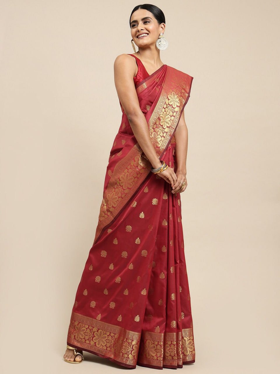 Designer Soft Lichi Silk Jacquard Work Sarees