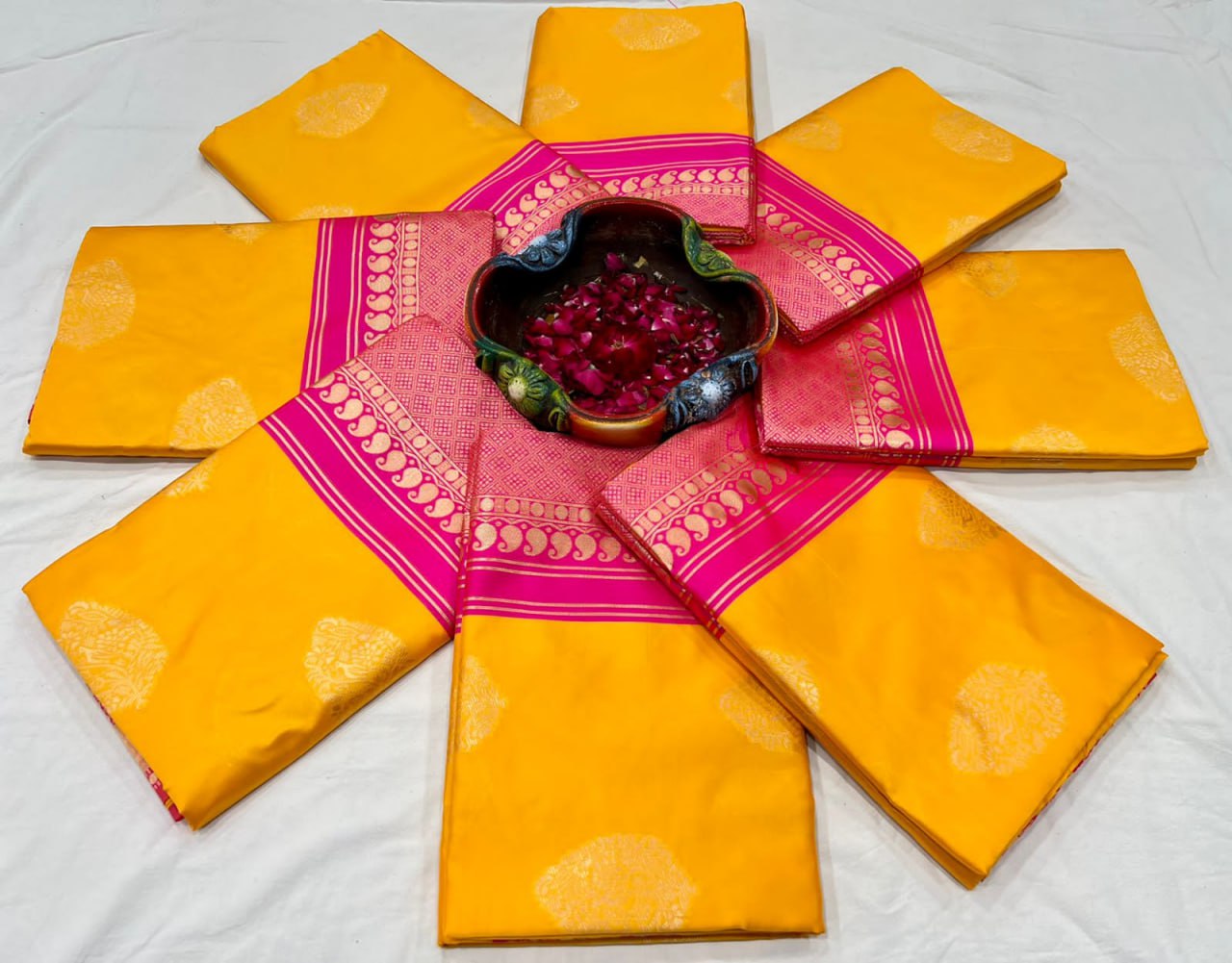 Trending Soft Lichi Silk Jacquard Work Sarees