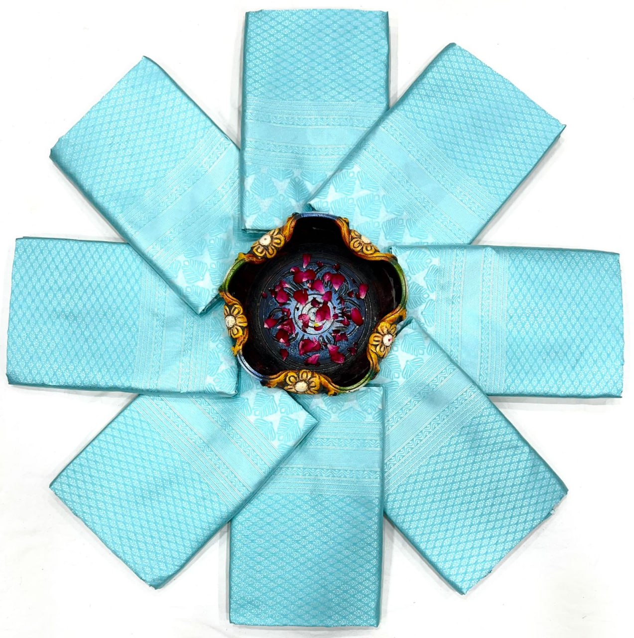 Beautiful Soft Lichi Silk Jacquard Work Sarees