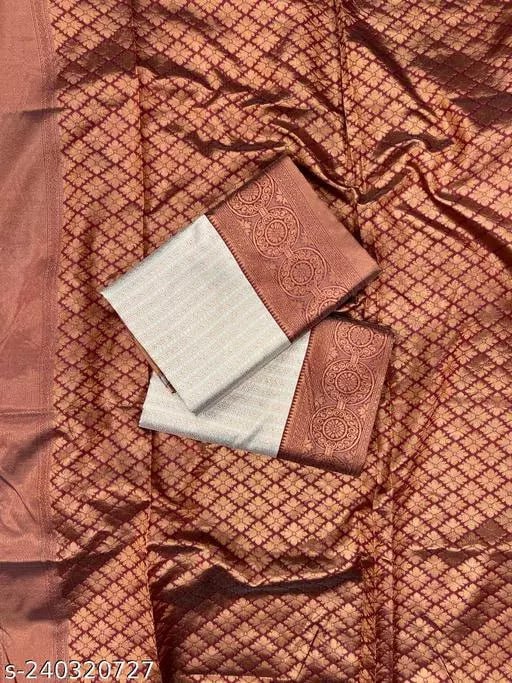 Exclusive Soft Lichi Silk With Jacquard Work Sarees